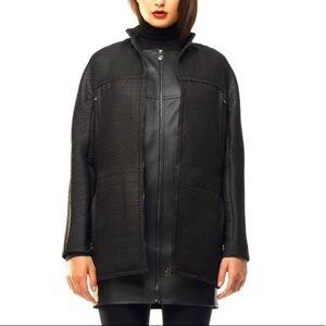 NWT Max Studio Black Pocket Moto Zip-Up Jacket Woman’s Size XS